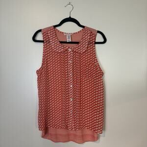 Free People Orange Sleeveless Top Workwear, Casual